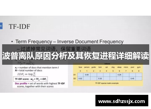 波普离队原因分析及其恢复进程详细解读